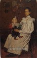 子供とその人形 1896年 パブロ・ピカソ